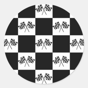 Sieger Circle Stickers Auto Racing Flags Flag