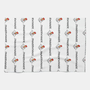 "Sieger Dinner" Grillhandtuch Olympian Effort Schü Geschirrtuch