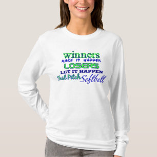 Sieger….Fasten Neigungs-Softball T-Shirt