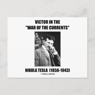 Sieger im "Krieg der Ströme" Postkarte