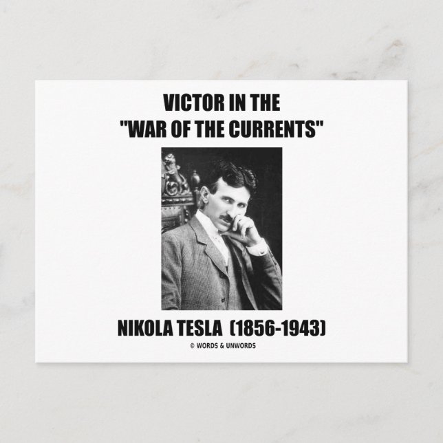 Sieger im "Krieg der Ströme" Postkarte (Vorderseite)