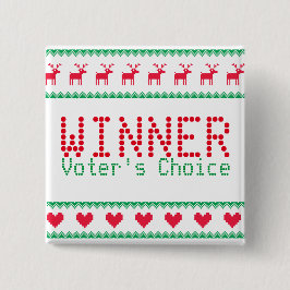 Sieger-Knopf für klebriges Strickjacke-Party Button