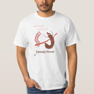 Sieger-Sieger-Wurst-Abendessen-T - Shirt