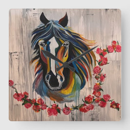 Siegerkreis Quadratische Wanduhr