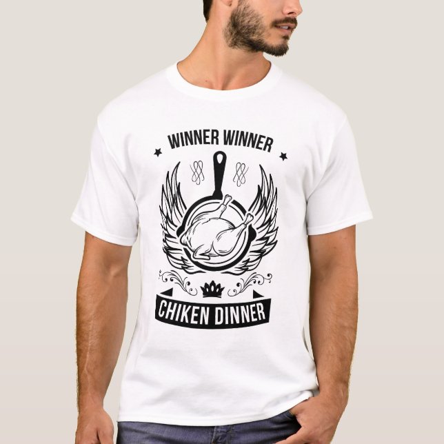 Siegersieger Chiken Abendessen 01 T-Shirt (Vorderseite)