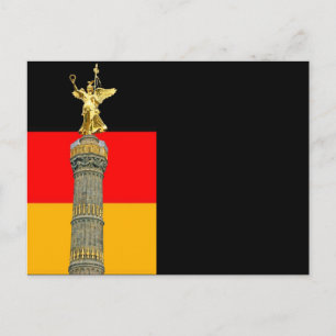 Siegessäule (siegessaule), Berlin, deutsche Flagge Postkarte