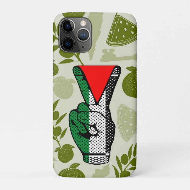 Siegessymbol Hand Widerstand Rot Dreieck Symbol Case-Mate iPhone Hülle (Rückseite)