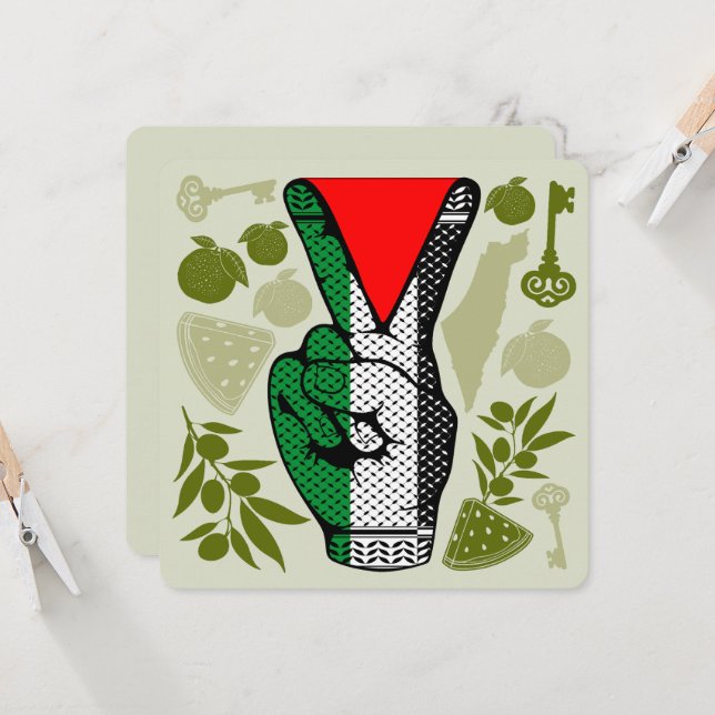 Siegeszeichen des roten Dreieck-Widerstands der Ha (Vorderseite/Rückseite Beispiel)