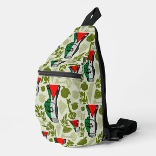 Siegeszeichen des roten Dreieck-Widerstands der Ha Crossbody Bag