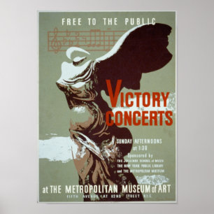Siegkonzert WPA-Plakat Poster