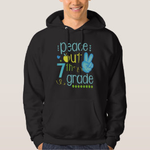 Siegreiche Hand Peace Out 7. Klasse Hoodie
