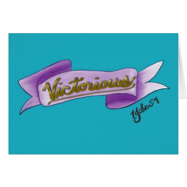 Siegreiche Karte (Vorderseite (Horizontal))