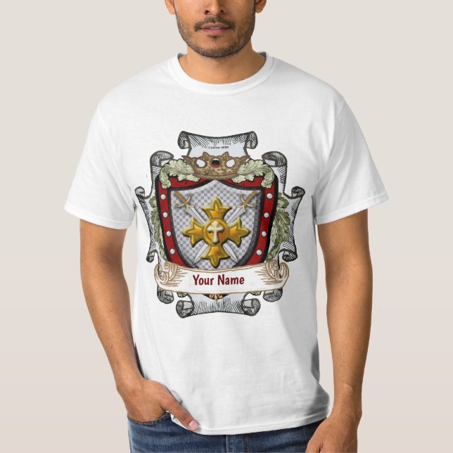 Siegschild-Nachname-T - Shirt (Vorderseite)