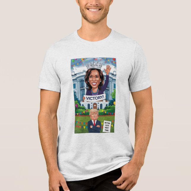 Siegsflagge Tri-Blend Shirt (Vorderseite)