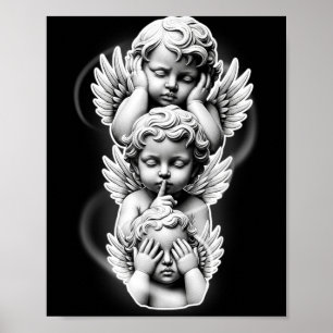 Sieh das Böse, sprich das Böse, höre das Böse Baby Poster