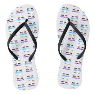 Sieh das Können, nicht das Behinderungs-Spektrum A Flip Flops