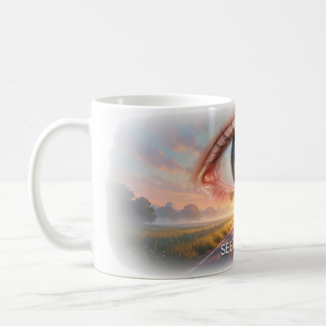 Sieh Deinen Weg Vision Art Becher Kaffeetasse (Links)
