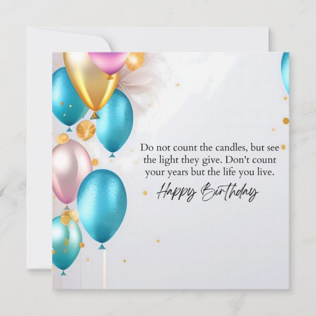 Sieh den Geburtstag Einladung (Vorderseite)