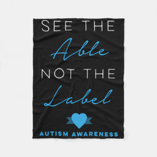 Sieh die Fähigkeit, nicht das Etikett Autismus Dow Fleecedecke