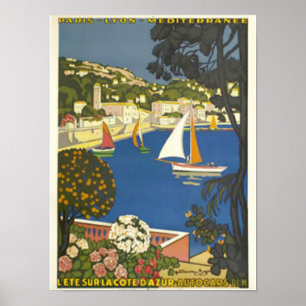 Sieh die Französische Riviera Poster