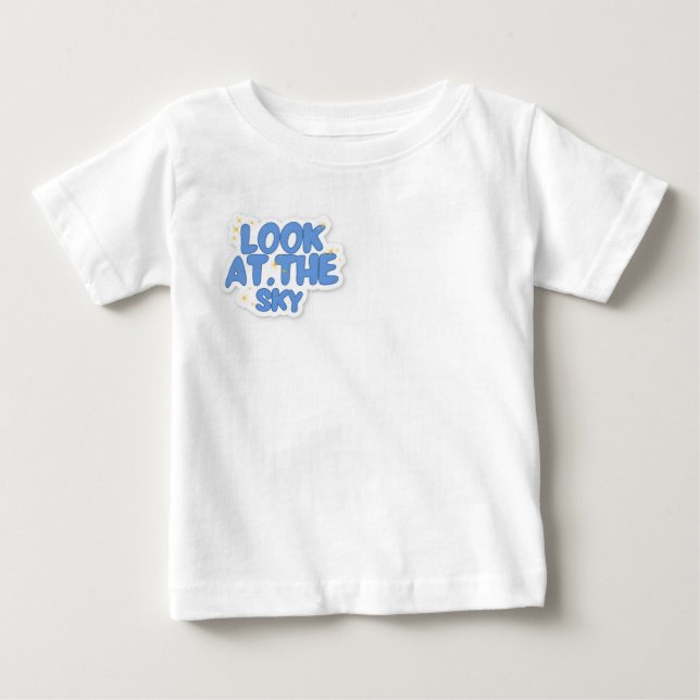 Sieh dir den Himmel an Baby T-shirt (Vorderseite)