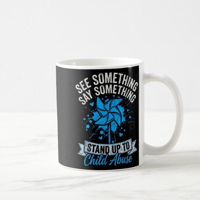 Sieh etwas, sag etwas, Pinwheel-Kind Kaffeetasse (Rechts)