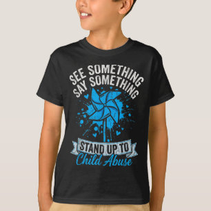 Sieh etwas, sag etwas, Pinwheel-Kind T-Shirt