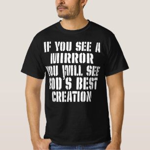 Sieh Gott im Spiegel Inspirierende christliche T-Shirt