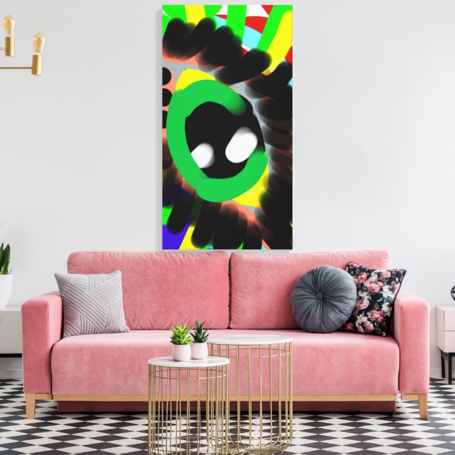 Sieh mich leinwanddruck (Insitu (Wohnzimmer))