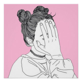 Sieh mir kein ästhetisches Schwanzmädchen an Poster