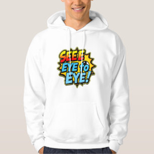 Siehe Auge zu Auge - Harmonie & Verständnis Design Hoodie