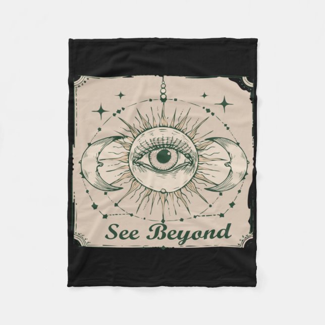 Siehe Beyond Sticker Fleecedecke (Vorderseite)