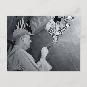 Siehe Bienen - Nose Art - CB-29 Postkarte