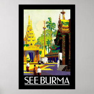Siehe Birma Poster
