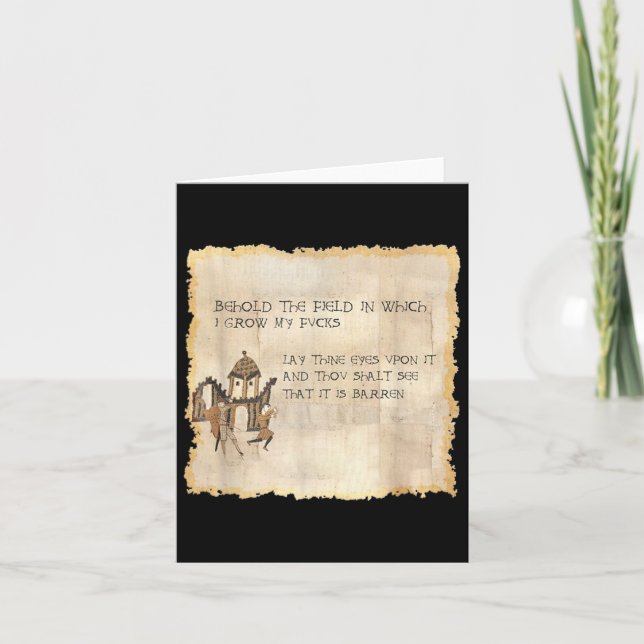 Siehe das Feld, in dem ich meine Fliegen züchte, l Karte (Vorderseite)