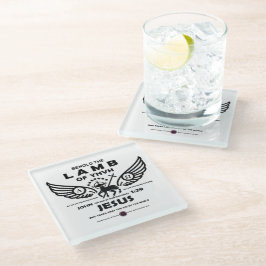 Siehe das Lamm des JHVH Glasuntersetzer