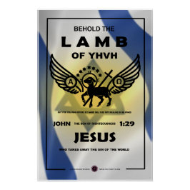 Siehe das Lamm des JHVH Poster