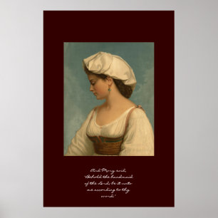 Siehe die Handmaid des Herrn Poster