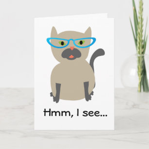 Siehe Geburtstagskarte der Katze Karte