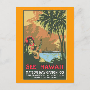 Siehe Hawaii Postcard Postkarte