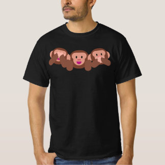 Siehe Hear & Speak No Evil Affe Emojis 🐵 Shirt