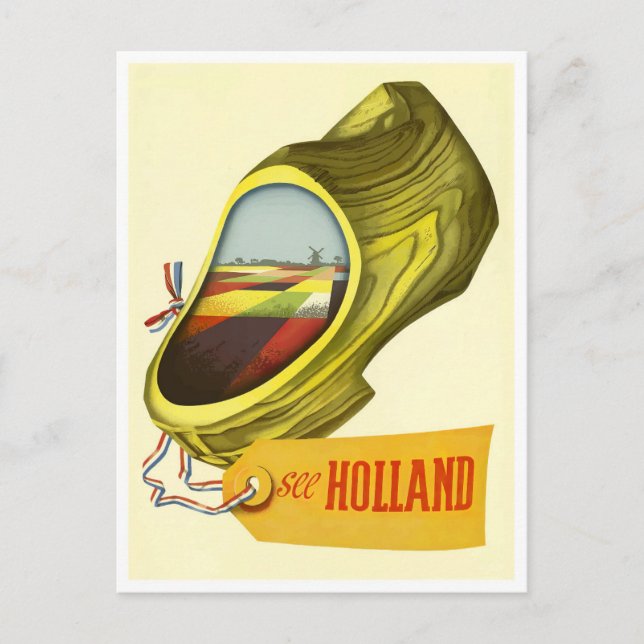 Siehe Holland vintage travel Postcard Postkarte (Vorderseite)