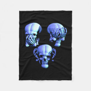 Siehe Hörproben ohne böse Skulls Fleece Blanket