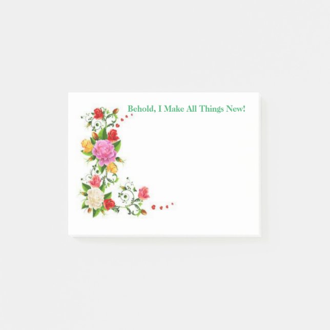 Siehe, ich mache alle Dinge neu Post es Notizen (Vorderseite)