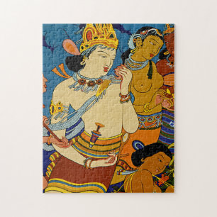 Siehe Indien ~ Ajanta Frescoes Puzzle