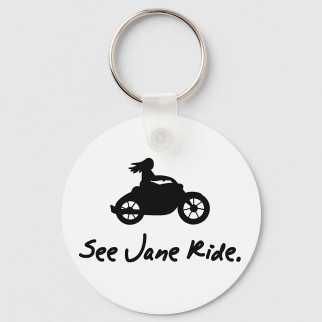 Siehe Jane Ride Schlüsselanhänger (Vorderseite)