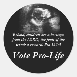 Siehe, Kinder sind ein Erbe Runder Aufkleber