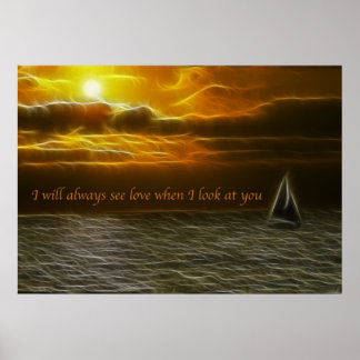 Siehe Liebe Affirmation Poster