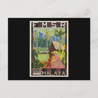 Siehe Malaya Postkarte