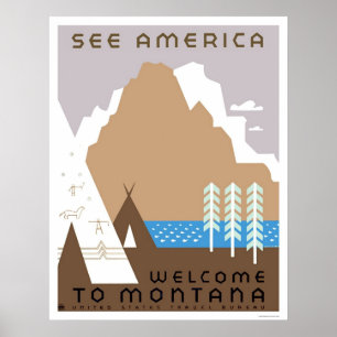 Siehe Montana & America 1938 WPA Poster